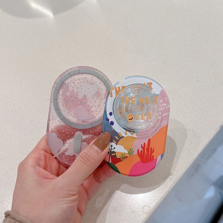 Polka Dot Illustration Style Desktop Air Bag Holder