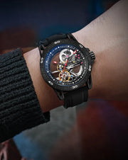 Men's Casual Mechanical Watch Automatic Luxury Brand New Sport Watches Man Hollow Out Fashion Waterproof Business Luminous Clock