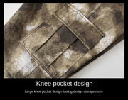 Men Clothing Two Pieces Set 2023 Training Two-piece Sweat-shirt Cargo Pants Man Apparel Heavy Jackets Labor Work Camouflage Suit