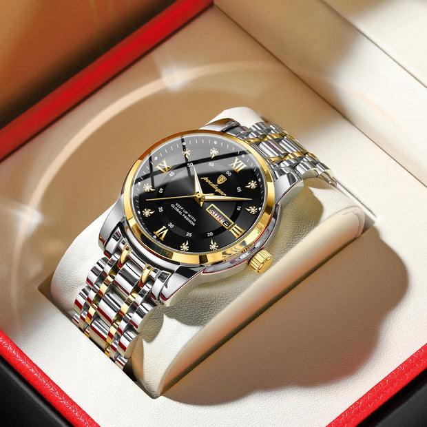 Men Quartz Stainless Steel Sports Watches