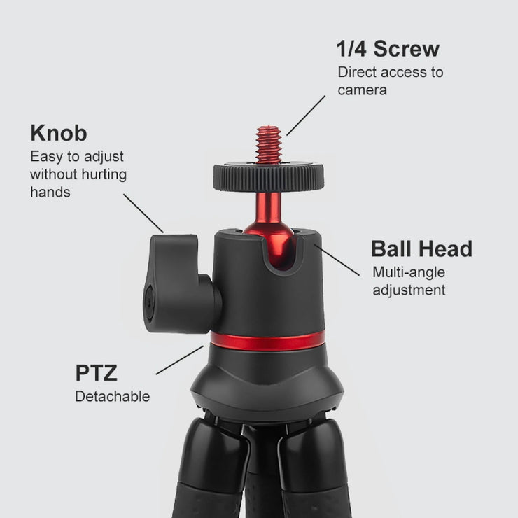 PULUZ Mini Octopus Flexible Tripod Holder