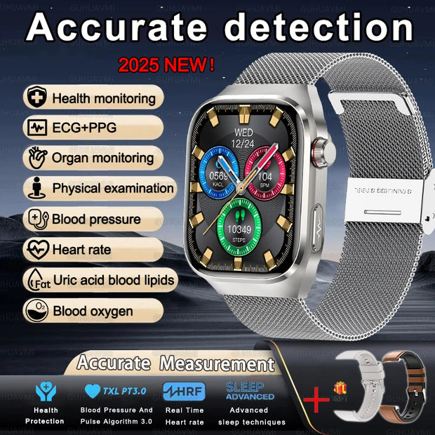 2025 New Uric Acid Blood Fat Smart Watch