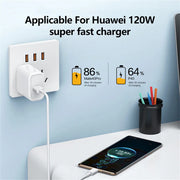 10A 120W USB Type C Cable Fast Charging