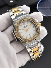 LONGLUX automatic man watch diamond watch luxury stainless steel wholesale mechanical watches day date waterproof man watch