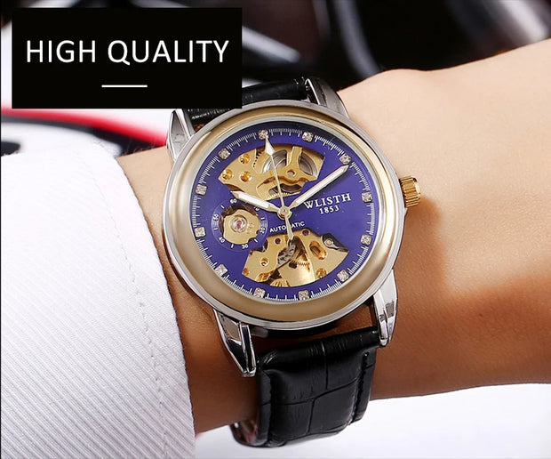 Fashion Hollow Business Tourbillon Automatic Mechanical Watch for Men