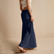 Summer Vacation Women's Summer Maxi Skirt Drawstring Low Waist A Line Casual Skirts Bodycon Long Skirt Beach Women's clothing