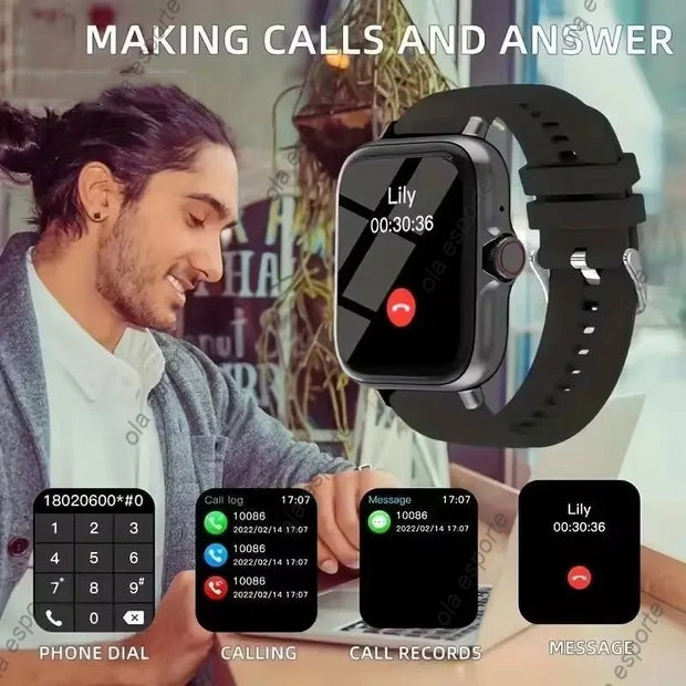 New Full Touch Screen Sports Fitness Watches