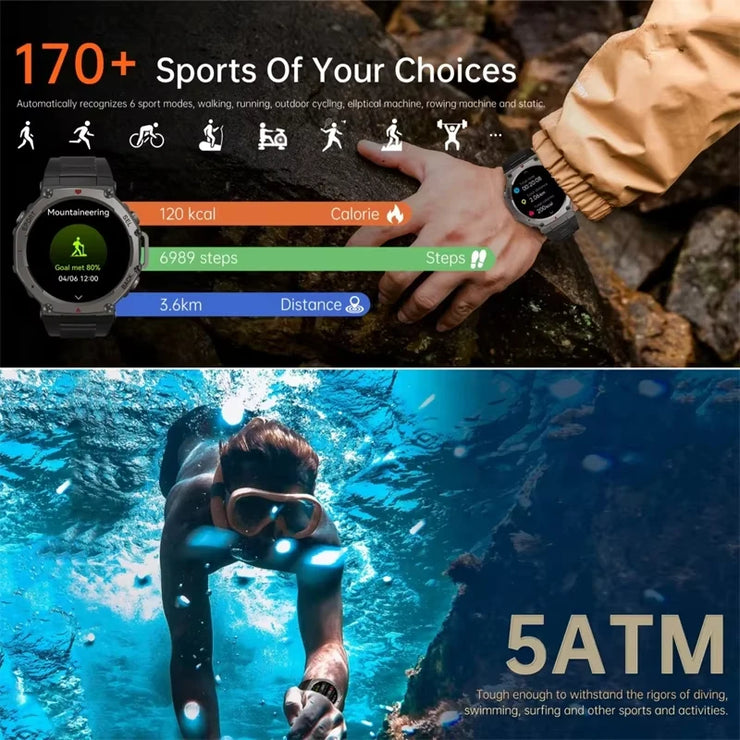New T-Rex 3 Built-in GPS Smartwatch